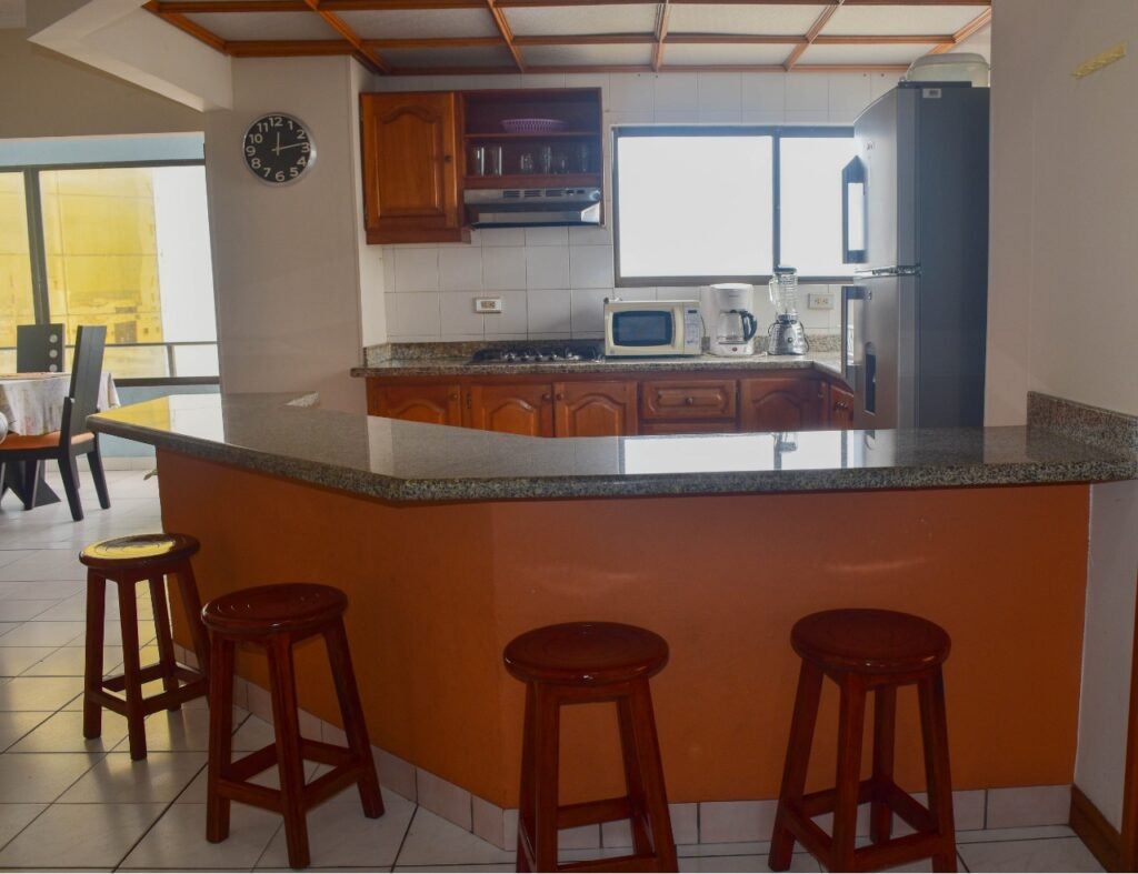 Cocina Apartamento Amoblado 1801 Tres Alcobas Edificio Cartagena Escape Plaza